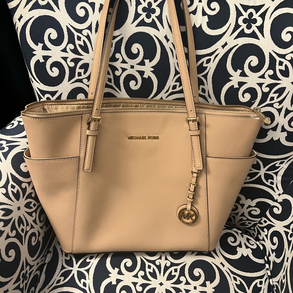 Michael Kors Tan Saffiano Leather Tote
